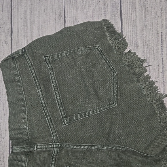 Free People We The Free Loving Good Vibrations Shorts Green Size 27 - Picture 6 of 9